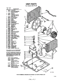 03 - Unit parts for Whirlpool Air Conditioner AXL17930 / from AppliancePartsPros.com