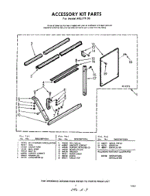 05 - Accessory Kit Continued... parts for Whirlpool Air Conditioner AXL17930 / from AppliancePartsPros.com