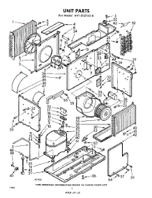 02 - Section parts for Whirlpool Air Conditioner AVTE127430 / from AppliancePartsPros.com
