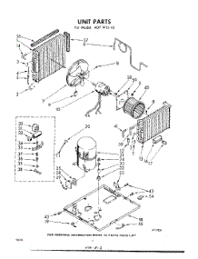 02 - Unit parts for Whirlpool Air Conditioner ADFW1543 / from AppliancePartsPros.com