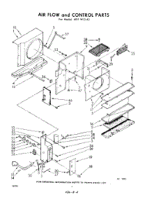 04 - Air Flow And Control parts for Whirlpool Air Conditioner ADFW1543 / from AppliancePartsPros.com