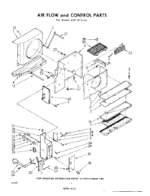 04 - Air Flow And Control parts for Whirlpool Air Conditioner ADFW1544 / from AppliancePartsPros.com