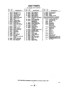 03 - Section parts for Whirlpool Air Conditioner AVTE127431 / from AppliancePartsPros.com