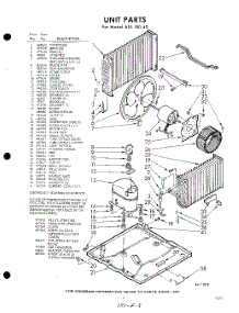 03 - Unit parts for Whirlpool Air Conditioner AXL18040 / from AppliancePartsPros.com