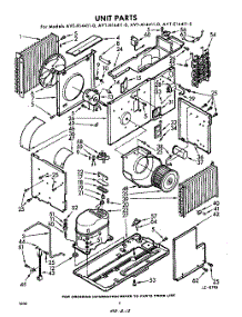02 - Section parts for Whirlpool Air Conditioner AVTE144110 / from AppliancePartsPros.com
