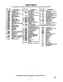 03 - Section parts for Whirlpool Air Conditioner AVTE144110 / from AppliancePartsPros.com