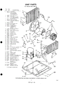 03 - Unit parts for Whirlpool Air Conditioner AXL18041 / from AppliancePartsPros.com