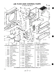 04 - Lit / Optional , Air Flow And Control parts for Whirlpool Air Conditioner AXL18041 / from AppliancePartsPros.com