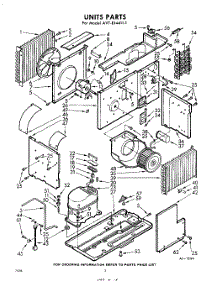 02 - Section parts for Whirlpool Air Conditioner AVTE144111 / from AppliancePartsPros.com
