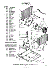 03 - Unit parts for Whirlpool Air Conditioner AXL18140 / from AppliancePartsPros.com