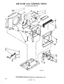 06 - Air Flow And Control parts for Whirlpool Air Conditioner ADJ07520 / from AppliancePartsPros.com