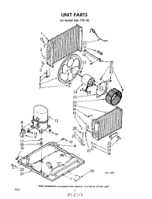 04 - Unit parts for Whirlpool Air Conditioner AXL19040 / from AppliancePartsPros.com