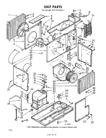 02 - Section parts for Whirlpool Air Conditioner AVTE144511 / from AppliancePartsPros.com