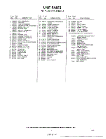 03 - Section parts for Whirlpool Air Conditioner AVTE144511 / from AppliancePartsPros.com