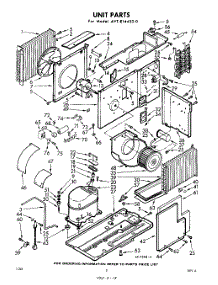 02 - Section parts for Whirlpool Air Conditioner AVTE144530 / from AppliancePartsPros.com