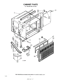 02 - Cabinet parts for Whirlpool Air Conditioner AXL21530 / from AppliancePartsPros.com