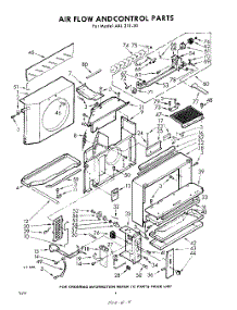 04 - Air Flow And Control parts for Whirlpool Air Conditioner AXL21530 / from AppliancePartsPros.com