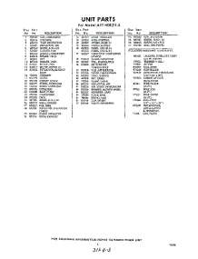 03 - Section parts for Whirlpool Air Conditioner AVTH082110 / from AppliancePartsPros.com