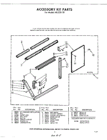 05 - Accessory Kit (Continued).... parts for Whirlpool Air Conditioner AXL22030 / from AppliancePartsPros.com