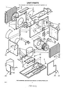 02 - Section parts for Whirlpool Air Conditioner AVTH092110 / from AppliancePartsPros.com
