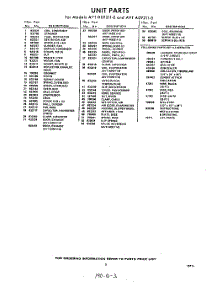 03 - Section parts for Whirlpool Air Conditioner AVTH092110 / from AppliancePartsPros.com