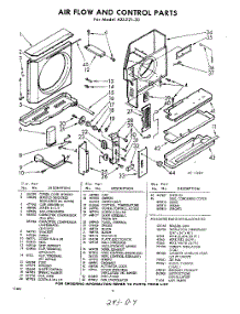 04 - Section parts for Whirlpool Air Conditioner AXL22130 / from AppliancePartsPros.com