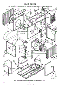 02 - Section parts for Whirlpool Air Conditioner AVTH094110 / from AppliancePartsPros.com