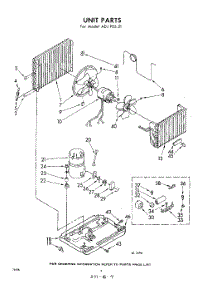 04 - Unit parts for Whirlpool Air Conditioner ADJP0521 / from AppliancePartsPros.com