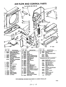 03 - Airflow And Control parts for Whirlpool Air Conditioner AXL23030 / from AppliancePartsPros.com