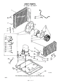 04 - Unit parts for Whirlpool Air Conditioner ADL18091 / from AppliancePartsPros.com