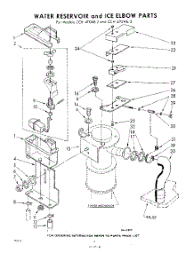 06 - Water Reservoir And Ice Elbow parts for Whirlpool CCB400E1 / from AppliancePartsPros.com