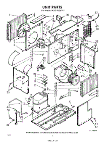 02 - Section parts for Whirlpool Air Conditioner AVTR124111 / from AppliancePartsPros.com