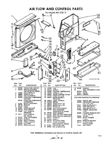 03 - Air Flow And Control parts for Whirlpool Air Conditioner AXL23031 / from AppliancePartsPros.com