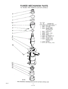 08 - Flaker Mechanism parts for Whirlpool CCB400S1 / from AppliancePartsPros.com