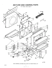 04 - Air Flow And Control parts for Whirlpool Air Conditioner ADL25091 / from AppliancePartsPros.com
