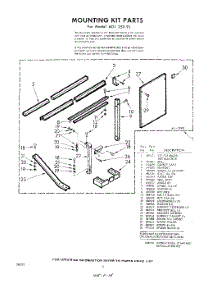06 - Mounting Kit parts for Whirlpool Air Conditioner ADL25091 / from AppliancePartsPros.com
