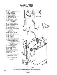 02 - Cabinet parts for Whirlpool Washer CDA1100W0 / from AppliancePartsPros.com