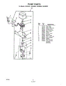 08 - Pump parts for Whirlpool CHCH8AS / from AppliancePartsPros.com