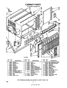 02 - Cabinet parts for Whirlpool Air Conditioner AXL23040 / from AppliancePartsPros.com