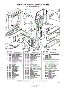 03 - Air Flow And Control, Lit / Optional parts for Whirlpool Air Conditioner AXL23040 / from AppliancePartsPros.com