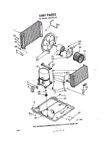 04 - Unit parts for Whirlpool Air Conditioner AXL23040 / from AppliancePartsPros.com