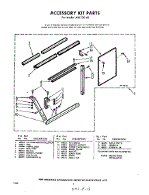 06 - Accessory Kit parts for Whirlpool Air Conditioner AXL23040 / from AppliancePartsPros.com