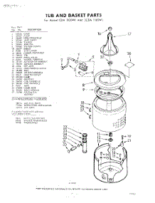 05 - Tub And Basket , Lit / Optional parts for Whirlpool Washer CDA1100W1 / from AppliancePartsPros.com