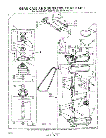 06 - Gear Case And Superstructure parts for Whirlpool Washer CDA1100W1 / from AppliancePartsPros.com
