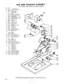 04 - Top And Console parts for Whirlpool Washer CDA1100W2 / from AppliancePartsPros.com