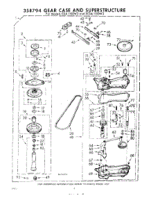 08 - 358794 Gear Case And Superstructure parts for Whirlpool Washer CDA1100W2 / from AppliancePartsPros.com