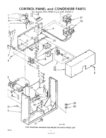04 - Control Panel And Condenser parts for Whirlpool CCB402S / from AppliancePartsPros.com
