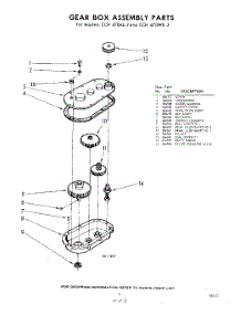 09 - Gear Box parts for Whirlpool CCB402S / from AppliancePartsPros.com