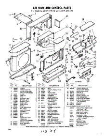 02 - Section parts for Whirlpool Air Conditioner AVW09040 / from AppliancePartsPros.com
