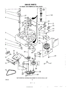 04 - Drive parts for Whirlpool Washer CDA1100W5 / from AppliancePartsPros.com